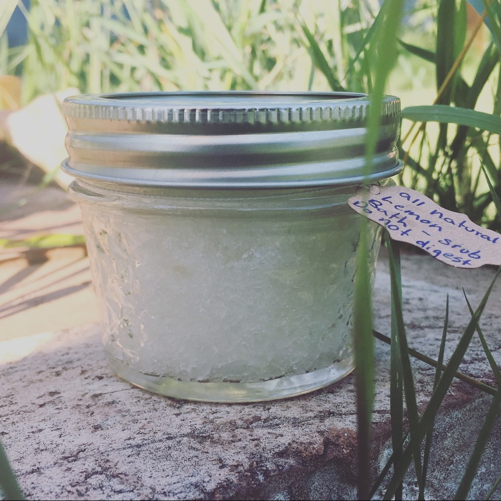 All natural lemon bath scrub for 2